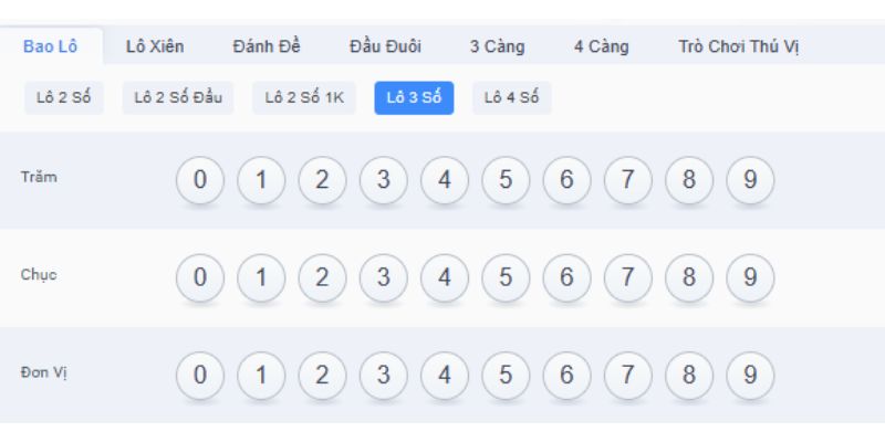 Xổ số MB Alo789 1 Đặt cược theo dãy số cơ hội trúng cao