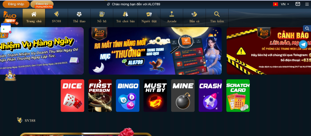 Trang chủ 31 Giao diện Alo789 nổi bật với các hình ảnh bắt mắt
