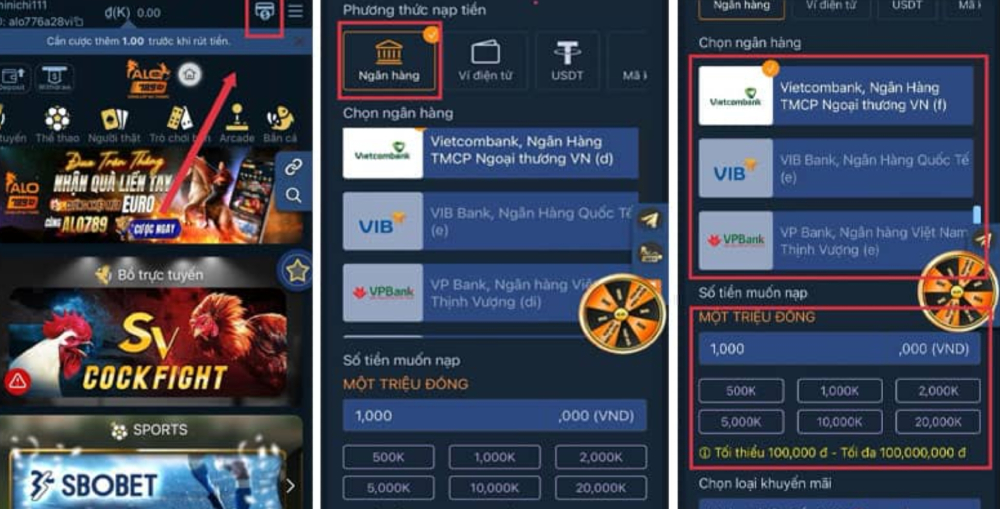 Khám phá 5 cách nạp tiền Alo789 nhanh chóng và uy tín nhất 1 Minh họa các bước nạp tiền bằng QR ngân hàng nhanh nhất