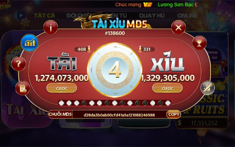 Tài xỉu MD5 Alo789 2 Tài xỉu MD5 Alo789